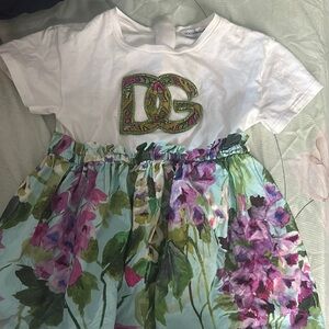 Dolce & Gabbana White Floral Dress